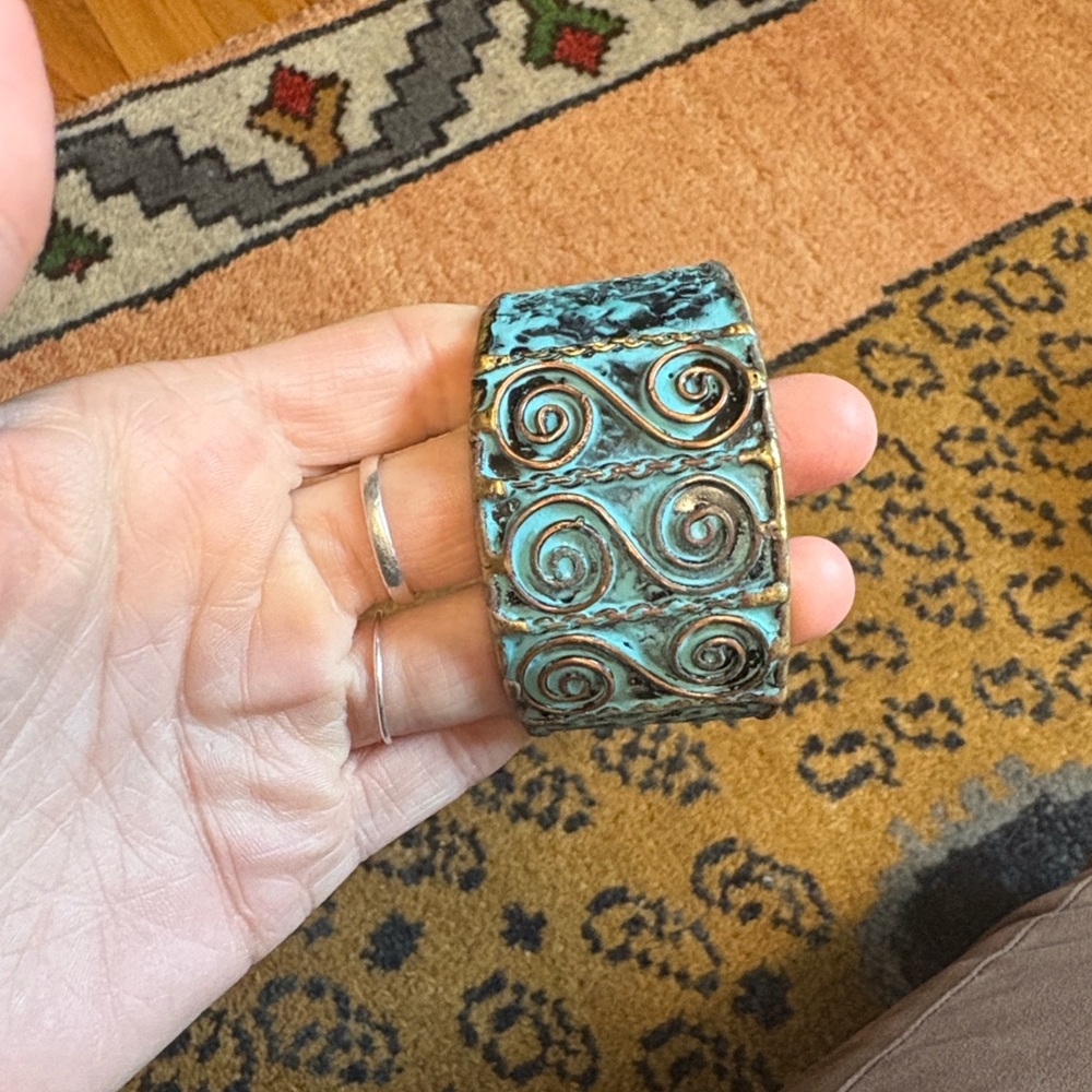 Verdigris Swirl Bracelet